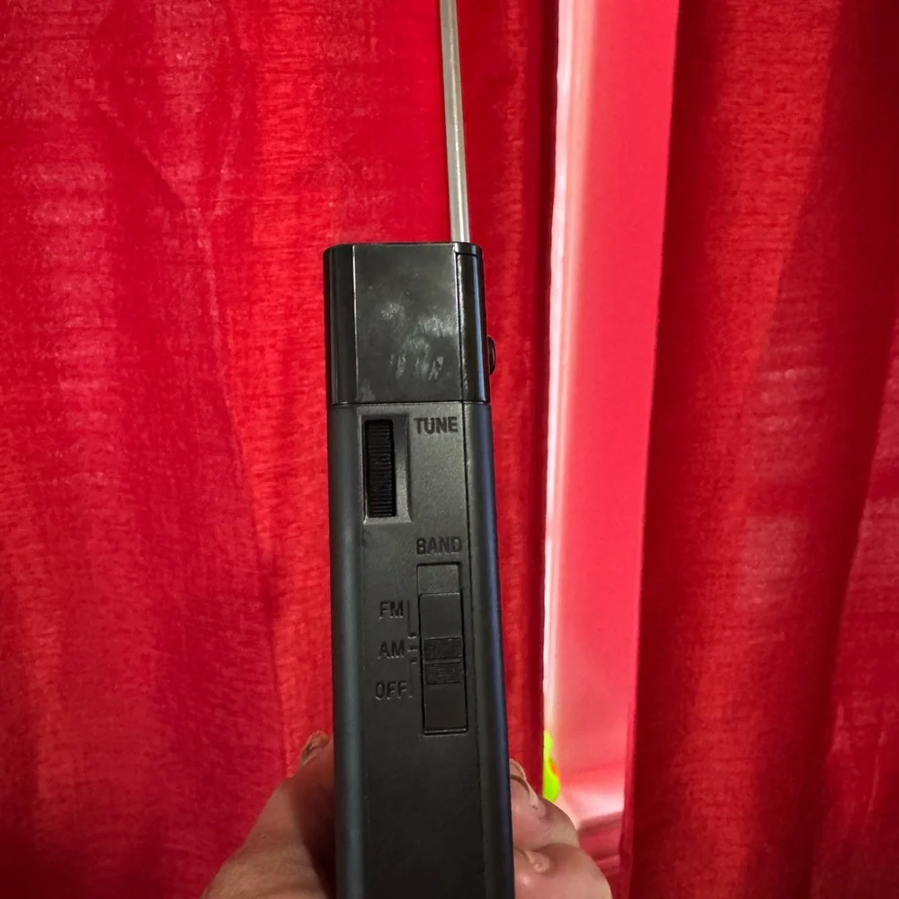Sony ICF-P26 Portable AM/FM Radio Black.Dc 3V R6 Size AA X2 Battery